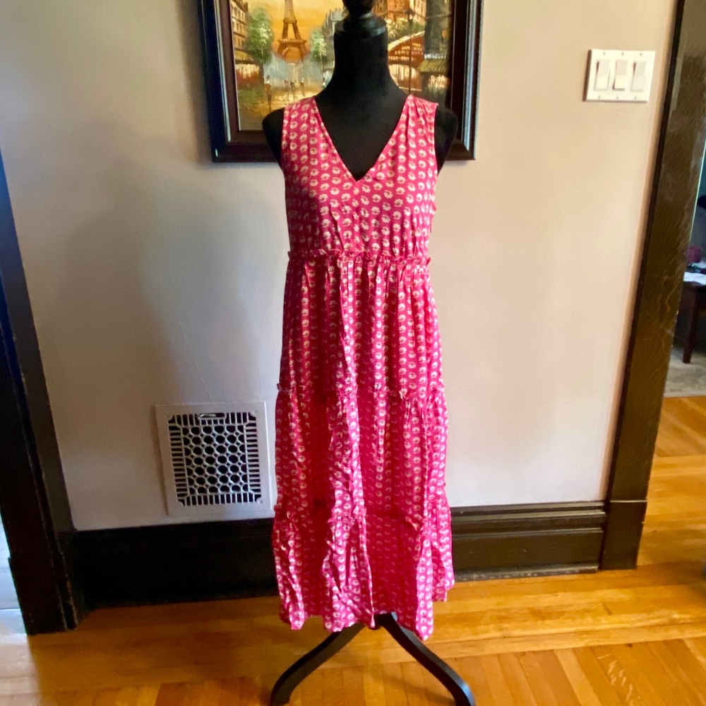 NWT Pretty Pink  J. Crew Maxi Dress